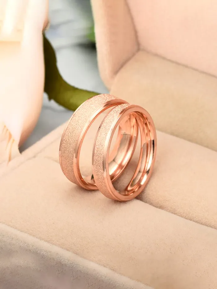 Yellow Chimes Rings for Women and Girls Rosegold Couple Rings Valentines Special Rose Gold Proposal Couple Ring for Girls Boys Birthday Gifts For Women Valentine Gift for Girls Yellow Chimes Bracelets