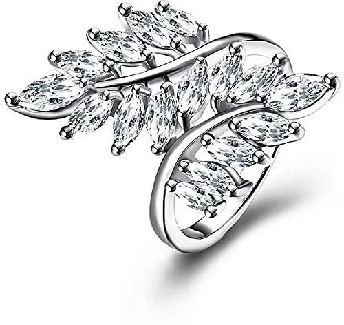 Yellow Chimes Rings for Women Exclusive Eye catching White Cystal from Swarovski Collection Leaf Designed Alloy Studded Ring for Women and Girls Yellow Chimes Rings Yellow Chimes Rings for Women Exclusive Eye catching White Cystal from Swarovski Collection Leaf Designed Alloy Studded Ring for Women and Girls Yellow Chimes Rings