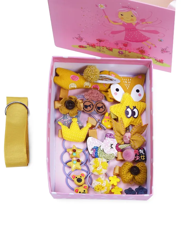 Yellow Chimes Rings Melbees by Yellow Chimes Gift Set of Hair Accessories for Kids with Hair Clips and Band Assortment Gift Box for Kids Girls Yellow Chimes Rings Melbees by Yellow Chimes Gift Set of Hair Accessories for Kids with Hair Clips and Band Assortment Gift Box for Kids Girls