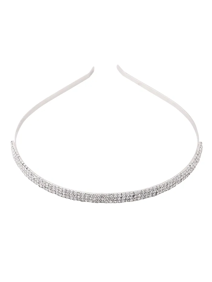 Yellow Chimes Rings Yellow Chimes Hair Band for Girls Women Hair Accessories for Women Hairband for Women Head Band Bridal Crystal Headpeice Hairband for Women Birthday Gift for Women Girls Crystal Hair Band