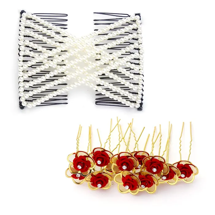 Yellow Chimes Rings Yellow Chimes Juda Pin for Women Comb Pin Set of 12 Pcs Rose Juda Pins For Girls and Hair Comb Pin Bun Decoratie Pearl Comb Pin Hair Accessories Yellow Chimes Rings Yellow Chimes Juda Pin for Women Comb Pin Set of 12 Pcs Rose Juda Pins For Girls and Hair Comb Pin Bun Decoratie Pearl Comb Pin Hair Accessories