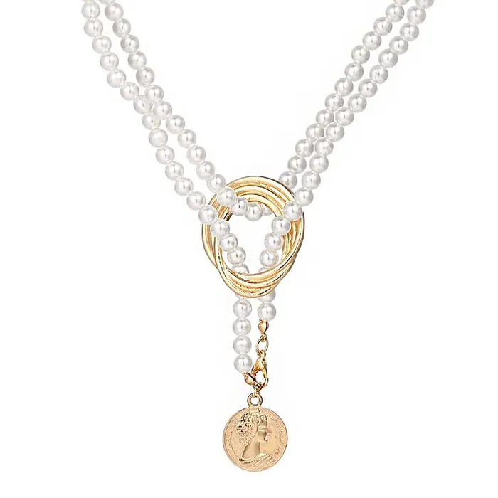 Yellow Chimes Rings Yellow Chimes Necklace For Women Pearl Beaded Elegant Knot Designed NeckPiece For Women and Girls Yellow Chimes Rings Yellow Chimes Necklace For Women Pearl Beaded Elegant Knot Designed NeckPiece For Women and Girls