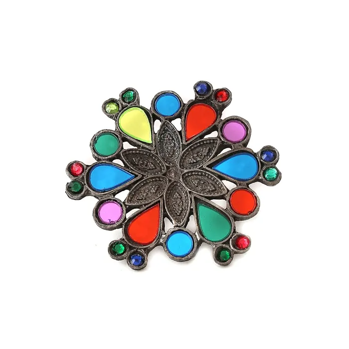 Yellow Chimes Rings Yellow Chimes Rings For Women Afgahni Silver Oxidised Floral Designed Multicolor Stone Studded Antique Finger Ring For Women and Girls Yellow Chimes Rings Yellow Chimes Rings For Women Afgahni Silver Oxidised Floral Designed Multicolor Stone Studded Antique Finger Ring For Women and Girls