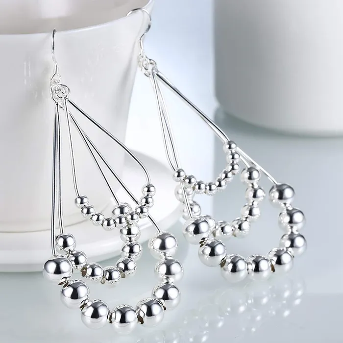 Yellow Chimes Triple Beans Layered Alloy Chandelier Earring for Women Girls Yellow Chimes Necklaces