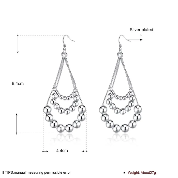 Yellow Chimes Triple Beans Layered Alloy Chandelier Earring for Women Girls Yellow Chimes Necklaces