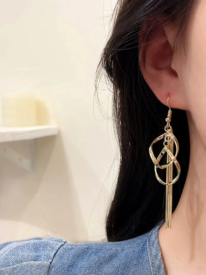 Yellow Chimes Yellow Chimes Earrings for Women and Girls Pearl Dangler Gold Toned Spiral Designed Long Danglers Earrings Birthday Gift for girls and women Anniversary Gift for Wife Necklaces