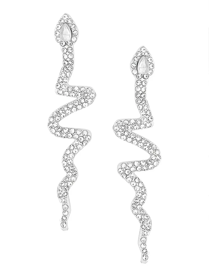 Yellow Chimes Yellow Chimes Earrings for Women and Girls Snake Designed Dangler Silver Tone Long Dangler Earrings Birthday Gift for girls and women Anniversary Gift for Wife Necklaces Yellow Chimes Yellow Chimes Earrings for Women and Girls Snake Designed Dangler Silver Tone Long Dangler Earrings Birthday Gift for girls and women Anniversary Gift for Wife Necklaces