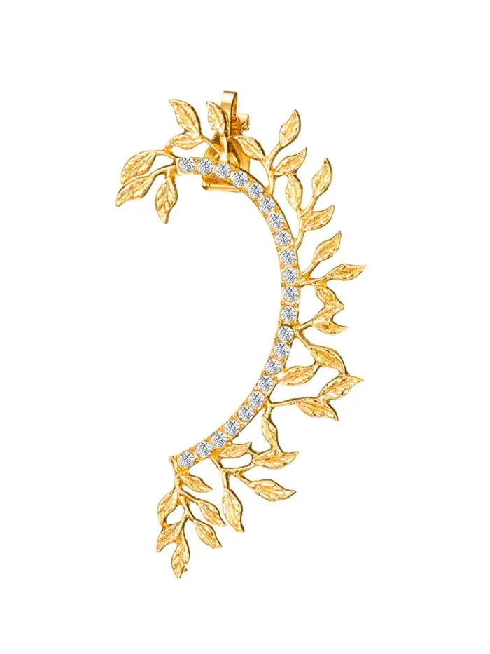Yellow Chimes Yellow Chimes Earrings for Women Girls Fashion Gold Ear Cuff Gold Plated Leafy Shaped Single Clip On Ear Cuff Western Ear Cuffs Earrings Birthday Gift for Girls and Women Necklaces Yellow Chimes Yellow Chimes Earrings for Women Girls Fashion Gold Ear Cuff Gold Plated Leafy Shaped Single Clip On Ear Cuff Western Ear Cuffs Earrings Birthday Gift for Girls and Women Necklaces
