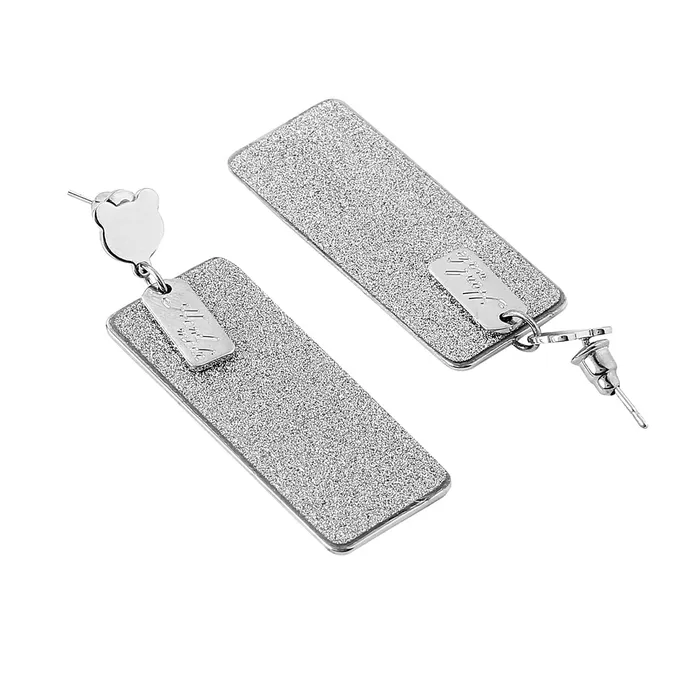 Yellow Chimes Yellow Chimes Earrings For Women Silver Toned Geometrical shaped Chic Drop Dangler Earrings For Women and Girls Necklaces