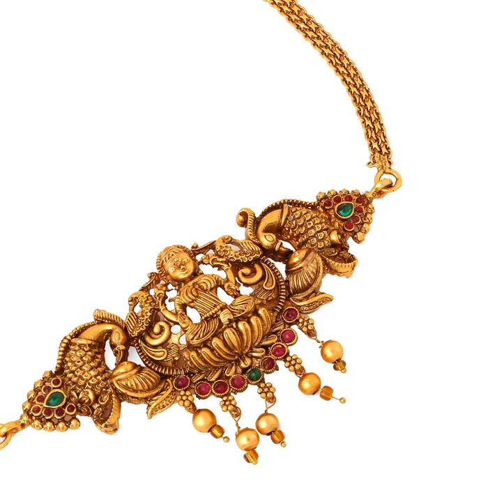 Yellow Chimes Yellow Chimes Jewellery Set for Women and Girls Temple Jewellery Set for Women Gold Plated Traditional Choker Necklace Set Birthday Gift for girls and women Anniversary Gift for Wife Bracelets