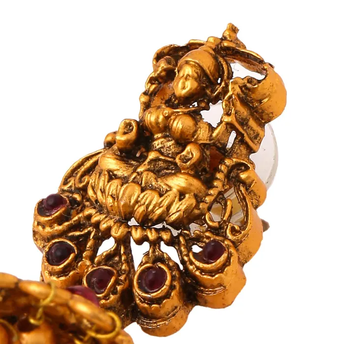 Yellow Chimes Yellow Chimes Jewellery Set for Women and Girls Temple Jewellery Set for Women Gold Plated Traditional Choker Necklace Set Birthday Gift for girls and women Anniversary Gift for Wife Bracelets