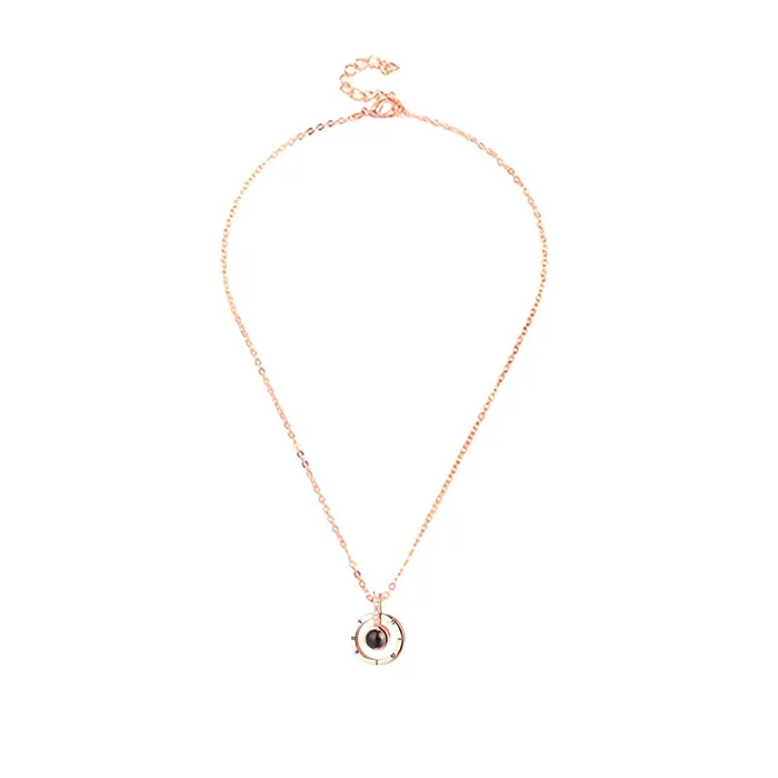 Yellow Chimes Yellow Chimes Pendant for Women and Girls Rose Gold Pendant I Love You in 100 Different Languages Pendant Birthday Gift for Girls and Women Anniversary Gift for Wife Earrings