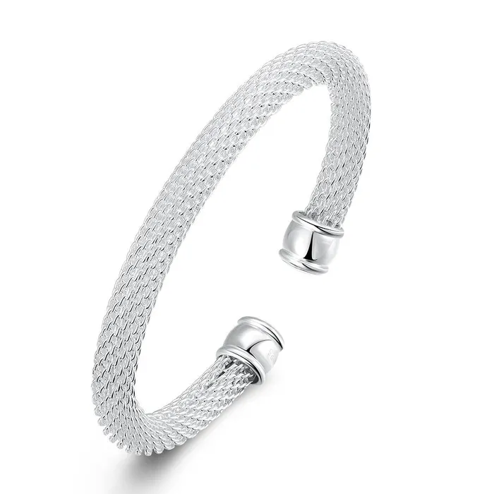 Yellow Chimes Yellow Chimes Smart Casual Twisting Sparkle Leaf Silver Plated Kadaa Bracelets for Women and Girls Cuff Bracelets Yellow Chimes Yellow Chimes Smart Casual Twisting Sparkle Leaf Silver Plated Kadaa Bracelets for Women and Girls Cuff Bracelets