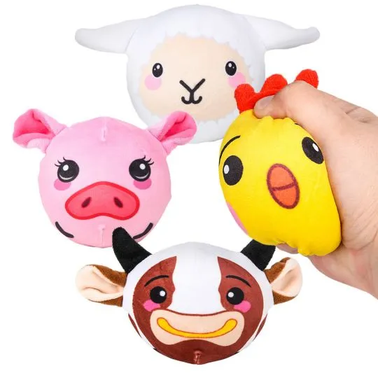 Zibbers Earrings Squish Farm Plush 4