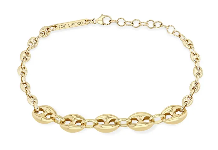 Zo Chicco Bracelets 14K MIXED SMALL LARGE MARINER CHAIN BRACELET