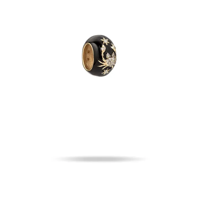 Zodiac Ceramic Diamond Cancer Big Bead Adina Reyter Earrings Zodiac Ceramic Diamond Cancer Big Bead Adina Reyter Earrings